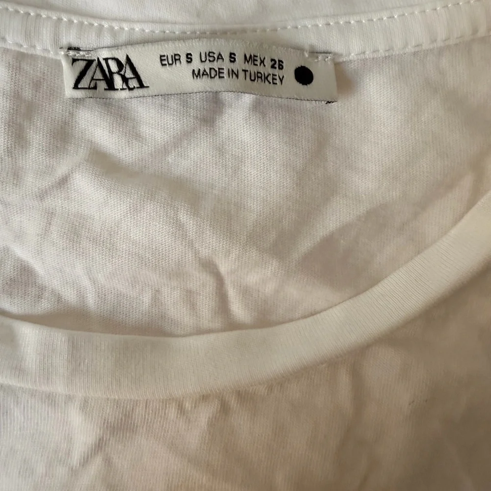 ZARA White Blouse with Tulle Puff Sleeves | Romantic Feminine Top